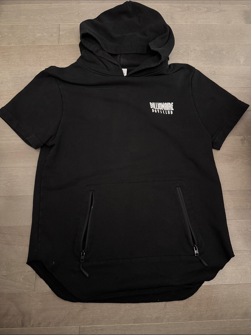 Billionaire Boys Club Black Short-Sleeve Hooded Pullover